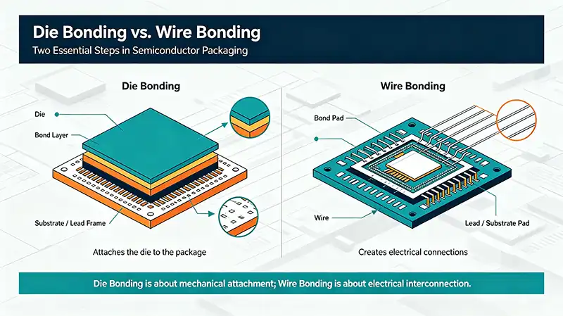 Die Bonding vs Wire Bonding