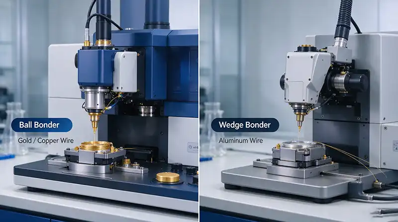 Ball bonder vs wedge bonder comparison Ball bonder vs wedge bonder comparison