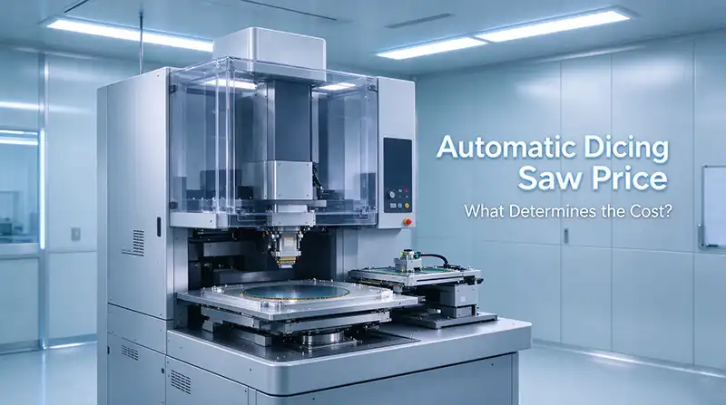 Automatic dicing saw machine in semiconductor cleanroom